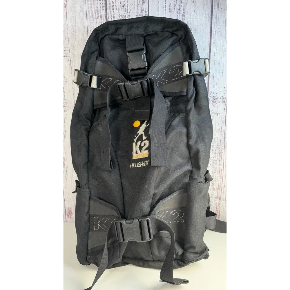 K2 Backcountry Helisphere Hiking Backpack Black Gray Mountaineering Ski Pack